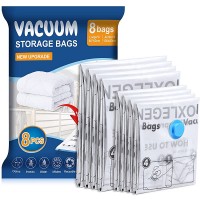 Vacuum Storage Bags 8 pack4Jumbo 4Large Premium Space Saver bags for Clothes Duvets Blankets Pillows Comforters travel storage. 8pack - BR8458GEK