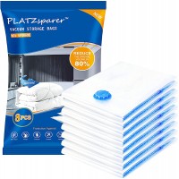 Vacuum Storage Bags PLATZSPARER Space Saver Bags 8 Pack 28"x20" 80% More Storage for Clothes Duvets Blankets Pillows - B8KHW2CQP