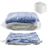 VICARKO Space Saver Vacuum Seal Storage Bags for Cloths Comforters and Blankets Compression Bags 6 -Pack 23.6 x 31.5 Inch White Large - BUXDBZNK1