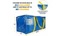 Vomactco Heavy Duty Extra Large Storage Bag Storage Tote for Space Saving Moving Camping Travel With Handles or Backpack Straps Backpack Straps set of 4 - B0KMA0NME