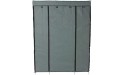 Binlin Portable Closet Wardrobe Storage Organizer with 5-Layer 12-Compartment Quick and Easy to Assemble Extra Space,52.4 x 18.1 x 67 - BRKQZZZJE