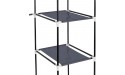 DAVEBELLA SB 67 Portable Closet Organizer Wardrobe Storage Organizer with 10 Shelves Quick and Easy to Assemble Extra Space Grey for Bedroom,Entrance,Living Room - BN8FY2ML3