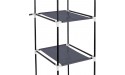 KERWATS 69 Portable Clothes Closet Wardrobe Storage Organizer with Non-Woven Fabric Quick and Easy to Assemble Extra Strong and Durable Grey for Bedroom,Entrance,Living Room - BE6JMB3Y7