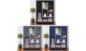 MKDBJN 71 Portable Closet Wardrobe Clothes Rack Storage Organizer with Shelf Blue for Bedroom,Entrance,Living Room - BU449MN4I
