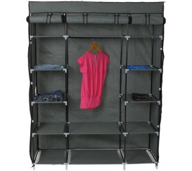 Pannow 5-Layer 12-Compartment Portable Closet Storage Organizer Non-Woven Fabric Wardrobe for Living Room Hotels Apartments Home Bedroom - BB0WPRSLQ