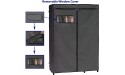Simple Houseware Freestanding Cloths Garment Organizer Closet with Cover Dark Gray - B8M2NC7A5