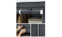 SONGMICS 51 Inch Portable Closet Wardrobe Storage Organizer with 10 Shelves Quick and Easy to Assemble Extra Space,51 x 17.8 x 65.8 Inch Grey URYG93G - B6JDKHHLR