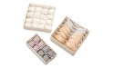 Subdivided underwear and or socks storage box washable cloth finishing box Small 8 grid - BUV6BI3EW