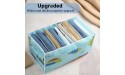 Upgraded Clothes Organizer TOPCCI Large Capacity Wardrobe Clothes Organizer Widen Thicken Fabric Washable Foldable Drawer Organizer with Handle for Jeans,Pants,Sweater,T-Shirts,Dresses Black,9 Grids - BUGKSMZN5