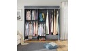 VIPEK V6C Wire Garment Rack 5 Tiers Heavy Duty Covered Clothes Rack Compact Wardrobe Closet Metal Clothing Rack with Gray Oxford Fabric Cover 75.6 L x 18.5 W x 76.8 H Max Load 780 LBS Gray - BA8LXP918