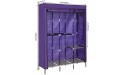 Wardrobe Closet with Shelves Portable Clothes Closet Storage Clothes Organizer Wardrobe Water Proof and Dust Proof Hanging Clothes Wardrobe for Bedroom Violet - BAQ6NBIZI