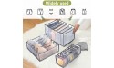 Wardrobe Clothes Organizer for Drawers 7 Grids TOOVREN Clothes Organizer for Folded Clothes Organizer for Closet Clothing Storage Bins Mesh Storage Compartment for Thin Jeans Pants T-Shirts Legging - BCGA1BMLD