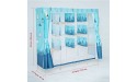 Youhot Simple Assembly Wardrobe with Solid Wood Structure and Decorative Oxford Cloth Cover for Household Student Dormitory Clothes Cabinet 65Wx67.7H A Bright Light - BZQ9C0ZXY
