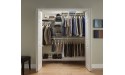 ClosetMaid 22875 ShelfTrack 5ft. to 8ft. Adjustable Closet Organizer Kit White - B8L7MBS5K