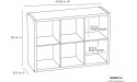 ClosetMaid 4568 Decorative Open Back 6-Cube Storage Organizer White - B2XI4TY3L
