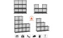HUBSON Wire Cube Storage Organizer Book Toy Craft Potted Plants and petCloset Organizers and Storage Shelves，12-Cube Freely Combinable Metal Grids Storage Shelf,Black Plus Iron - B6EF4YMQU