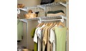 Kosiehouse Closet Wire Shelf Dividers Sturdy Improved Wire Closets System Separator Closet Shelf Organizer Purse Storage Organizer Closet Shelves Easy Clip 8 Pack Wire Shelving Depth 12inch - B7EFM0AQR