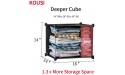 KOUSI Large Cube Storage -14x18 Depth 12 Cubes Organizer Shelves Clothes Dresser Closet Storage Organizer Cabinet Shelving Bookshelf Toy Organizer - B801OPQK1