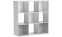 Mainstay 9 Cube Organizer Multiple Colors | 9-compartment storage cube in White - B4PKHWRHI
