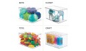 mDesign Stackable Closet Plastic Storage Box with Lid Container for Organizing Mens and Womens Shoes Booties Pumps Sandals Wedges Flats Heels and Accessories 7 High 6 Pack Clear - BYBYMYS4S