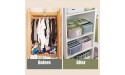 TIGARI Wardrobe Clothes Organizer Closet Organizers And Storage Baskets Mesh Clothes Storage Organizer for Thin Jeans T-shirts Underwear Socks Scarves Leggings Skirts Gray - BBDTLP2KC
