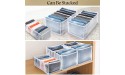 Wardrobe Clothes Organizer for Jeans Drawer Organizer for Folded Clothes with Handle Foldable Closet Organizer Storage Box for Jeans T-shirt Pants Sweater Kids Clothes Drawer Dividers 7 Grids 2PCS - B8LIJREE2