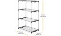 Whitmor 4 Tier Shelf Tower Closet Storage Organizer - BAQ4735JL
