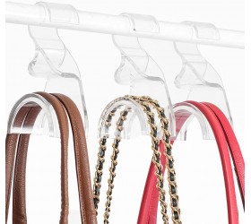 Wiosi Handbag Hanger 3 Pack Durable Luxury Acrylic Holder Organizers Storage for Purse Tote Bag Satchel Backpack Crossover Holds Up to 66Lbs – Easy to Clean No Tools Required - BDGS2LR06