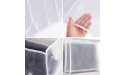WXJ13 3 PCS Wardrobe Clothes Organizer Jeans Compartment Storage Box 7 Grids Folding Clothes Drawer Mesh Separation Organizer Washable Storage Containers Bedroom Closet for T-shirt Jeans White - BESDK97GV
