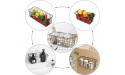 XINFULL 8 Pack Wire Storage Baskets Household Metal Wall-Mounted Containers Organizer Bins for Kitchen Bathroom Freezer Pantry Closet Laundry Room Cabinets Garage Shelf 4 Large 4 Medium - BWWZR92UQ