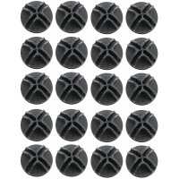 Youliang 20pcs Black Grid Cube Organizer Connector Plastic Rod Steel Wire Panels Mounting Connectors for Closet Storage Shelving Shoe Rack - BYNAI1DO4