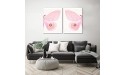 Americanflat Pink Moth by Chaos & Wonder Design 2 Piece Canvas Wall Art Set 8x10 Multicolored - B9GIAO03O