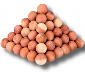 Cedar Balls Clothes Moth Repellant Premium Quality USA Wood for Closet Drawers 60 Pack Protect Clothing with Natural Alternative to Moth Balls Non-Toxic Long Lasting Family Safe Smells Great. - BT6FOM4UA