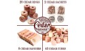 Cedar Sense Cedar Variety 70 Pack 40 Cubes 20 Rings 8 Hang Ups 2 Sachets - BB3C8J34L