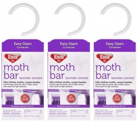 Enoz Lavender Scented Moth Bar Kills Clothes Moths Carpet Beetles Eggs and Larvae 6 oz Bar Pack of 3 - BDLGIHQXP