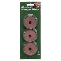 Household Essentials 14306 CedarFresh Red Cedar Wood Rings for Hangers Set of 6 - BR9I6N7XL