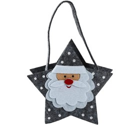 Hsakess Christmas Candy Bags Christmas Goodie Bags Treat Bags Xmas Gift Bags with Handles,Gray,5.912.365.51 inch - BQ18MLP6V