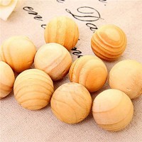 Kjiaiyuo Cedar Balls Cedar Blocks for Clothes Storage 100% Natural Aromatic Cedar Wooden Balls 50Pcs with 5 Satin Bags - BUFIAZYRY