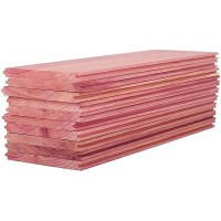 Langxinese 10 Pk 12" Eastern Aromatic Red Cedar Liners Cedar Blocks for Closet Storage Cedar Planks Frangance Aroma - BI1KKIBP7