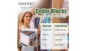 Save 10% on Cedar Blocks for Clothes Storages 100% Aromatic Red Ceder Blocks Cedar Planks Cedar Accessories for Closets Storage - BDOHF21MZ