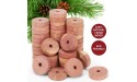 TOODA 50 Pack Cedar Wood Rings Moth for Clothes,Aromatic Cedar Blocks,for Closets and Drawers Clothes Storage Protector - B81TNL3TU