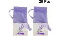 VOSAREA 20pcs Dried Lavender Sachets Small Purple Sachets Craft Bags Sachet Empty Bags Gift Bags Light Purple - B90I3WWLQ