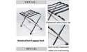 10 Pack Luggage Rack Foldable Floor Luggage Rack Suitcase Rack Stainless Steel Luggage Rack Travel Bag Organizer for Hotel Guest Room 60×42×50cm - BLAGLQCR9