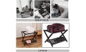 2 Pack Hotel Luggage Rack Foldable Guest Room Suitcase Rack with Shoe Shelf Double Floor Luggage Rack Travel Bag Rack 68×40×58cm - BFWKHRBRH