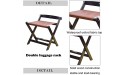2 Pack Hotel Luggage Rack Folding Suitcase Rack Solid Wood Travel Bag Organizer Floor Shelf Guest Rooms Luggage Rack 60X50X65cm Color : Wine red - BUZRRMJYW