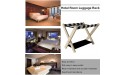 2 Pack Hotel Luggage Rack for Suitcase Foldable Luggage Rack Travel Bag Rack Double Floor Luggage Rack for Guest Room 70×43×50cm Color : Wood Color - B3289A9HU