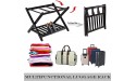 2 Pack Hotel Luggage Rack Guest Room Foldable Suitcase Rack with Shoe Shelf Double Floor Luggage Rack Bedroom Travel Bag Rack 27×15.7×22.8in - BGF81JESP
