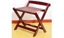 2 Pack Luggage Rack for Guest Room and Hotel Foldable Suitcase Shelf，Solid Wood Floor Stand with Backrest Travel Bag Holder Color : Red - BC28QFTUC