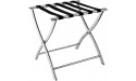 2 Pack Luggage Rack for Hotel Rooms Foldable Suitcase Storage Rack Floor Luggage Rack Travel Bag Rack Stainless Steel Luggage Rack Color : A - BJ67V2CZ3