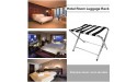 5 Pack Luggage Rack Exclusively for Guest Rooms Hotel Luggage Rack Foldable Floor Luggage Rack Suitcase Storage Organizer Stainless Steel Travel Bag Holder 60×42×50cm - BMLK07KOW